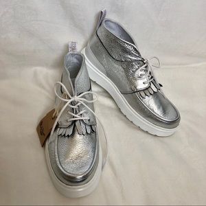 Dr. Martens Silver Jemima Chukka Boots Size 8 New
